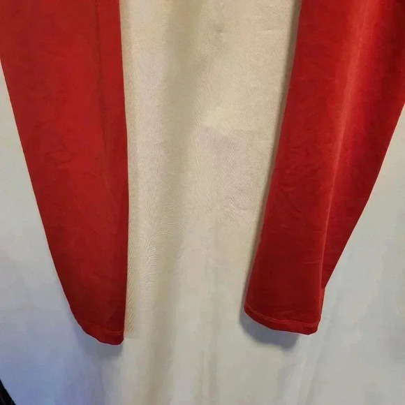 COOLOMG Men's Size 2XL Compression‎ Pants Tights Red Wide Elastic Waistband - Picture 3 of 6